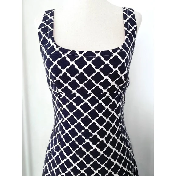Peter Som Geo Alhambra Tiles Pattern Sheath Dress​​​​​